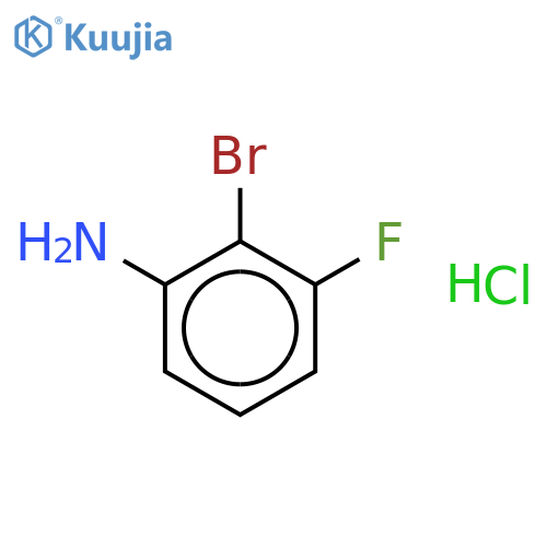 2-bromo-3-fluoroaniline;hydrochloride structure