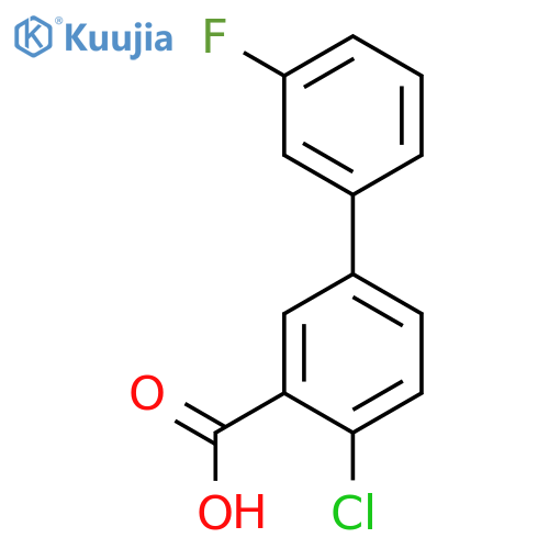 2-chloro-5-(3-fluorophenyl)benzoic acid structure
