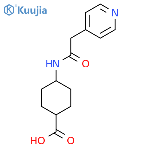 rac-trans-(1R,4R)-4-2-(Pyridin-4-yl)acetamidocyclohexane-1-carboxylic Acid structure