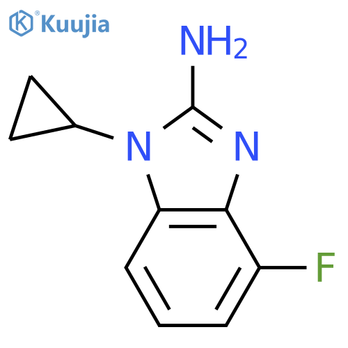 1H-Benzimidazol-2-amine, 1-cyclopropyl-4-fluoro-  structure