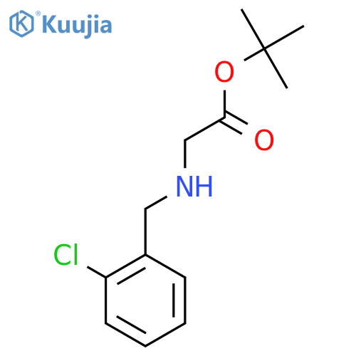 tert-butyl 2-{(2-chlorophenyl)methylamino}acetate structure