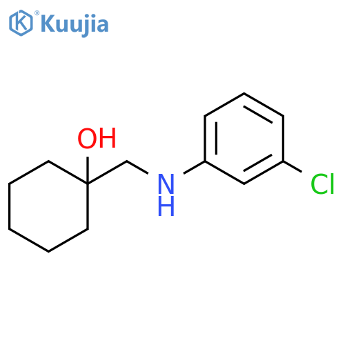 1-{(3-chlorophenyl)aminomethyl}cyclohexan-1-ol structure