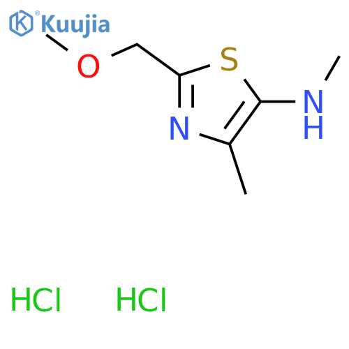 [2-(Methoxymethyl)-4-methyl-1,3-thiazol-5-yl]-methylamine dihydrochloride structure