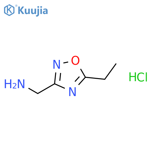 (5-Ethyl-1,2,4-oxadiazol-3-yl)methylamine hydrochloride structure