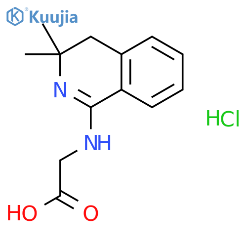 (3,3-Dimethyl-3,4-dihydro-isoquinolin-1-ylamino)acetic Acid Hydrochloride structure