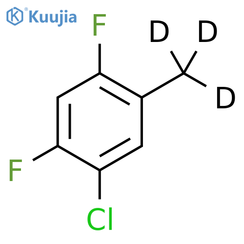 2，4-Difluoro-5-(methyl-d3)-chlorobenzene structure