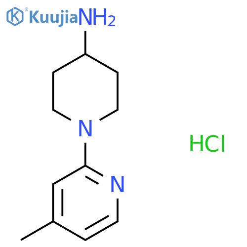 1-(4-Methylpyridin-2-yl)piperidin-4-amine hydrochloride structure