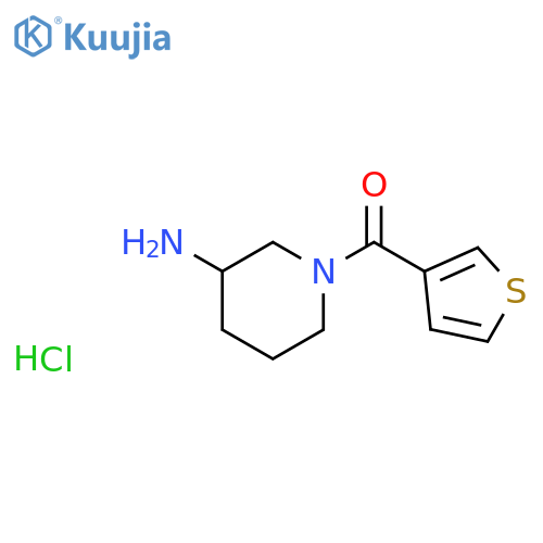 (3-Amino-1-piperidyl)-(3-thienyl)methanone hydrochloride structure