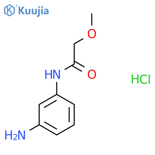 N-(3-aminophenyl)-2-methoxyacetamide hydrochloride structure