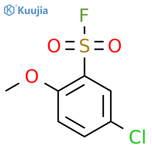 5-Chloro-2-methoxybenzene-1-sulfonyl fluoride structure