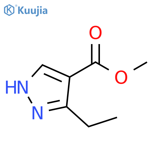 Methyl 3-ethyl-1H-pyrazole-4-carboxylate structure
