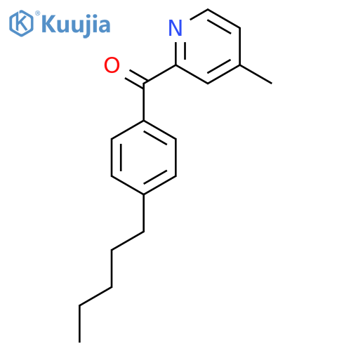 4-Methyl-2-(4-pentylbenzoyl)pyridine structure