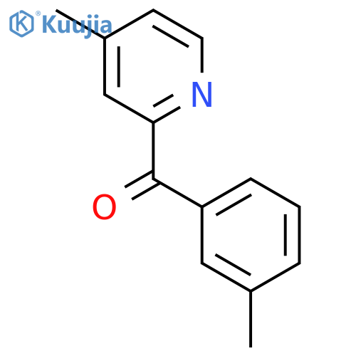 2-(3-Methylbenzoyl)-4-methylpyridine structure