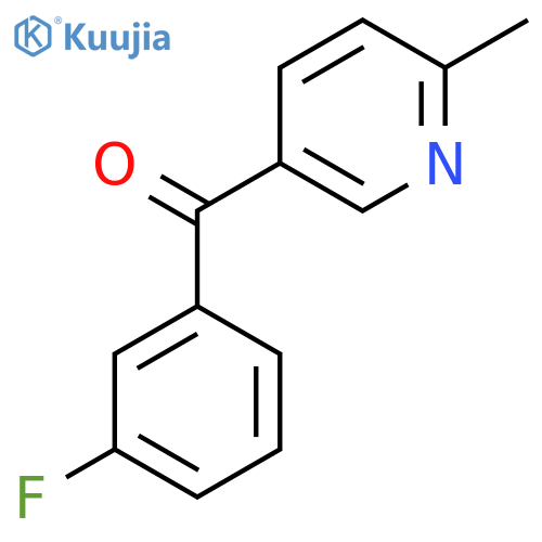 5-(3-Fluorobenzoyl)-2-methylpyridine structure