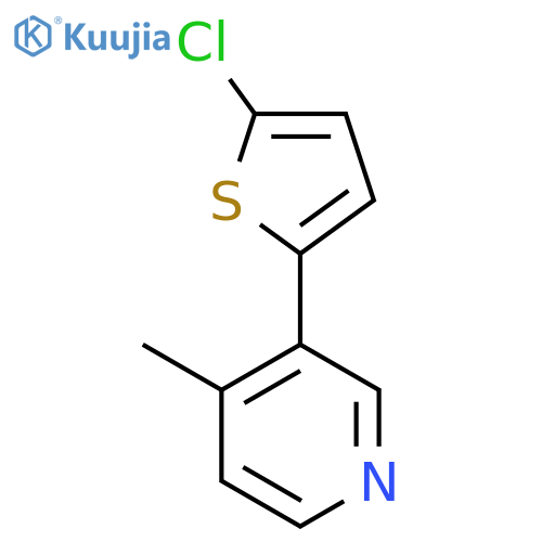 3-(5-Chloro-2-thienyl)-4-methylpyridine structure