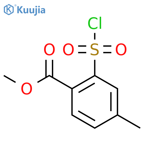 Methyl 2-(chlorosulfonyl)-4-methylbenzoate structure