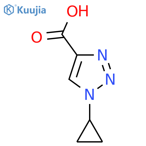 1-Cyclopropyl-1H-1,2,3-triazole-4-carboxylic acid structure