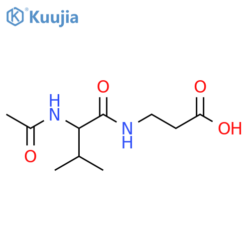 3-(2-acetamido-3-methylbutanamido)propanoic acid structure