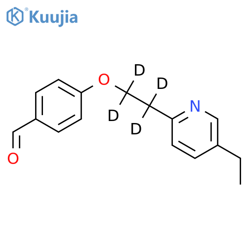 4-2-(5-Ethyl-2-pyridinyl)-d4-ethoxybenzaldehyde structure
