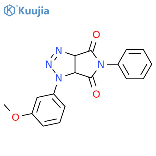 1-(3-methoxyphenyl)-5-phenyl-1H,3aH,4H,5H,6H,6aH-pyrrolo[3,4-d][1,2,3]triazole-4,6-dione structure