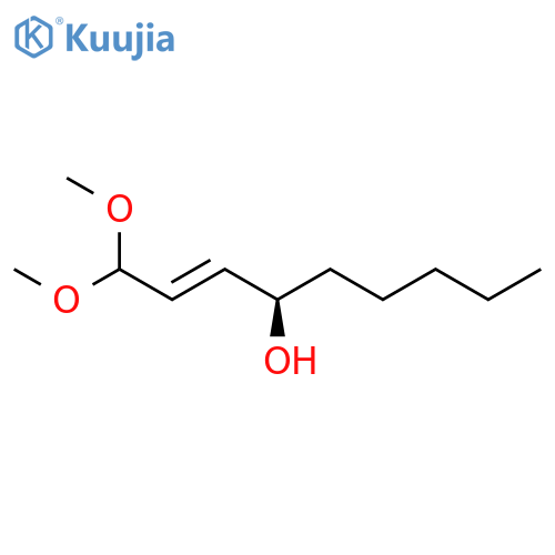 [R-(E)]-1,1-dimethoxy-2-nonen-4-ol structure