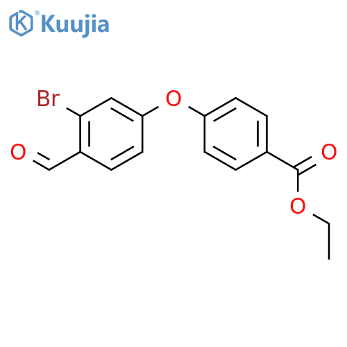 Ethyl 4-(3-bromo-4-formylphenoxy)benzoate structure