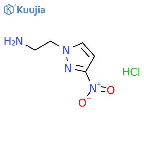 1-(2-Aminoethyl)-3-nitro-1H-pyrazole Hydrochloride structure