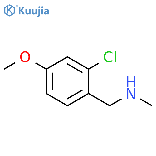 (2-chloro-4-methoxyphenyl)methyl(methyl)amine structure