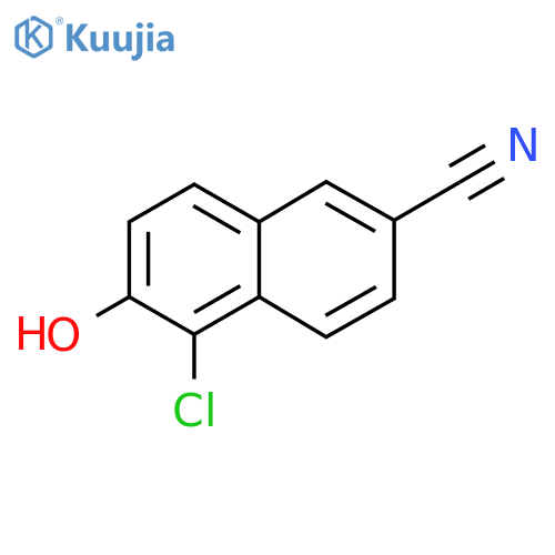 5-Chloro-6-hydroxynaphthalene-2-carbonitrile structure