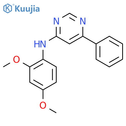 N-(2,4-dimethoxyphenyl)-6-phenylpyrimidin-4-amine structure