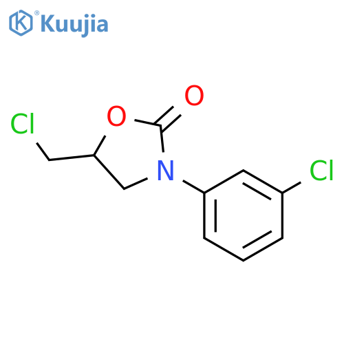 5-(chloromethyl)-3-(3-chlorophenyl)-1,3-oxazolidin-2-one structure