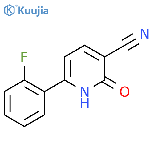 6-(2-Fluorophenyl)-2-oxo-1,2-dihydropyridine-3-carbonitrile structure