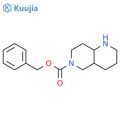 Octahydro-[1,6]naphthyridine-6-carboxylic acid benzyl ester structure