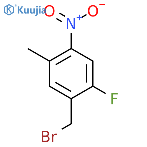 1-(Bromomethyl)-2-fluoro-5-methyl-4-nitrobenzene structure
