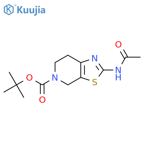 Tert-butyl 2-acetamido-6,7-dihydrothiazolo[5,4-c]pyridine-5(4H)-carboxylate structure