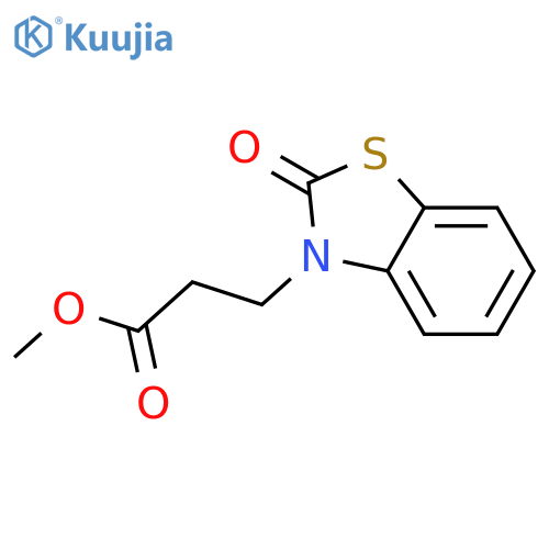 Methyl 3-(2-oxo-1,3-benzothiazol-3(2H)-yl)propanoate structure