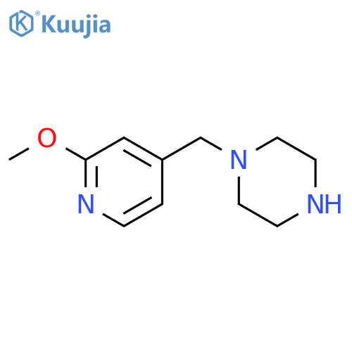 1-(2-methoxypyridin-4-yl)methylpiperazine structure