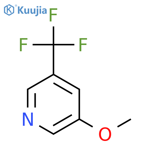 3-Methoxy-5-(trifluoromethyl)pyridine structure