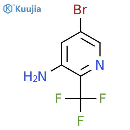5-Bromo-2-trifluoromethyl-pyridin-3-ylamine structure