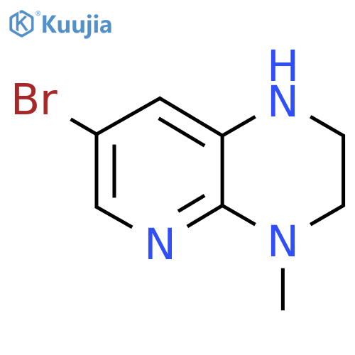Pyrido[2,3-b]pyrazine, 7-bromo-1,2,3,4-tetrahydro-4-methyl- structure