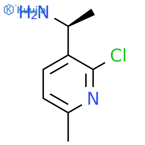 (1S)-1-(2-chloro-6-methylpyridin-3-yl)ethan-1-amine structure