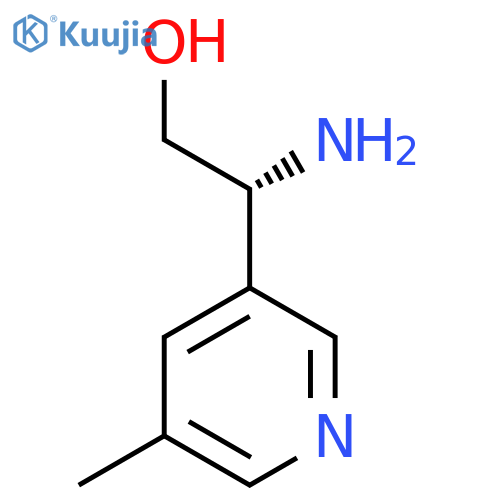 (2R)-2-amino-2-(5-methylpyridin-3-yl)ethan-1-ol structure