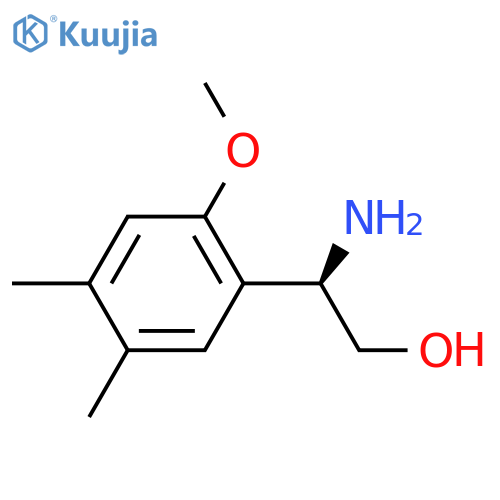 (2R)-2-amino-2-(2-methoxy-4,5-dimethylphenyl)ethan-1-ol structure
