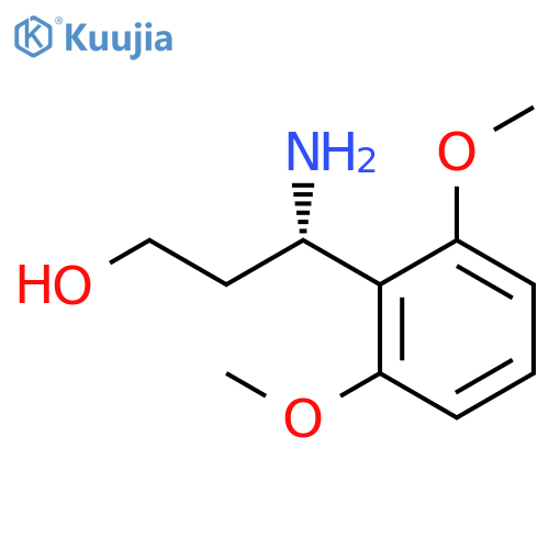 (3S)-3-AMINO-3-(2,6-DIMETHOXYPHENYL)PROPAN-1-OL structure