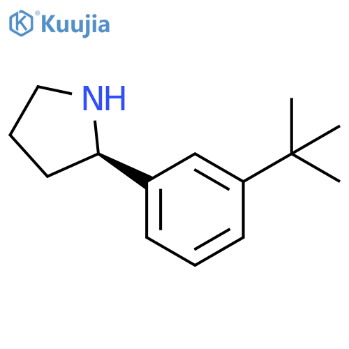(2R)-2-(3-tert-butylphenyl)pyrrolidine structure