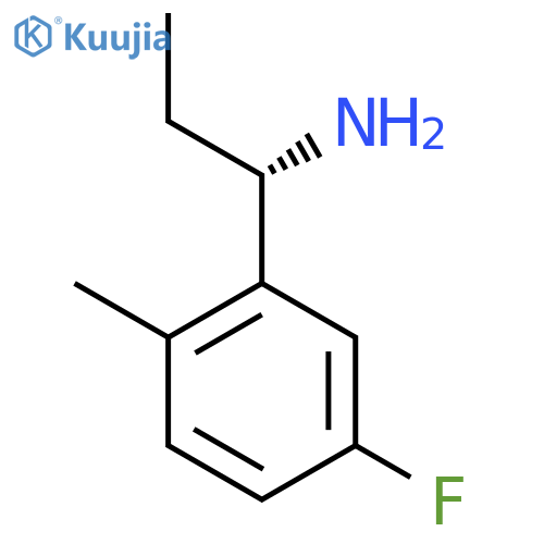 (S)-1-(5-FLUORO-2-METHYLPHENYL)PROPAN-1-AMINE structure