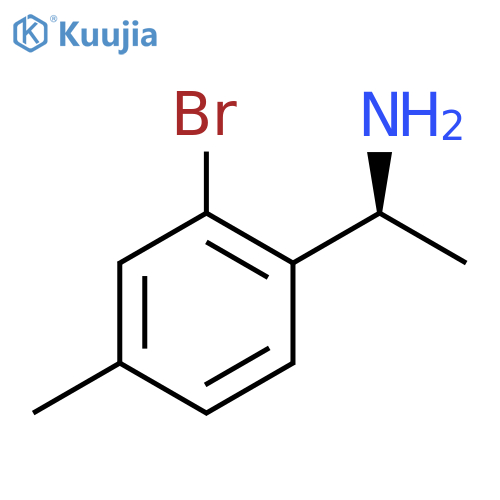 (1S)-1-(2-bromo-4-methylphenyl)ethan-1-amine structure