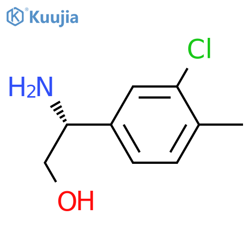 (2R)-2-amino-2-(3-chloro-4-methylphenyl)ethan-1-ol structure