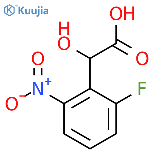 2-(2-fluoro-6-nitrophenyl)-2-hydroxyacetic acid structure