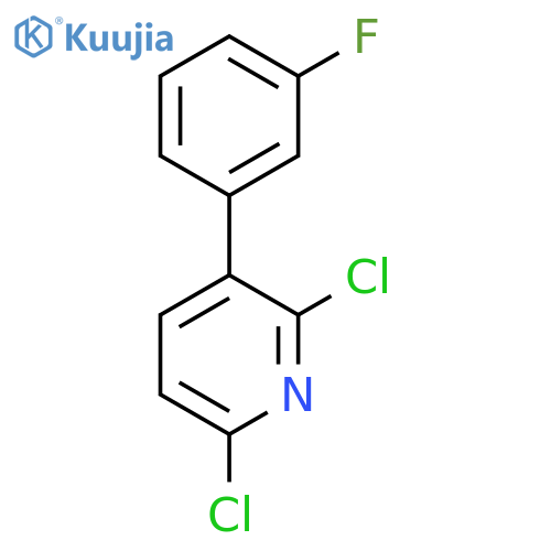 2,6-Dichloro-3-(3-fluorophenyl)pyridine structure